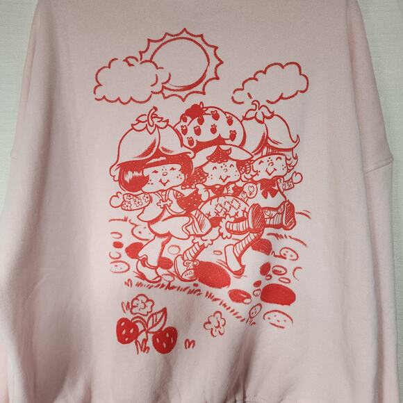 Strawberry shortcake pink sweatshirt size Large women's - Picture 5 of 5